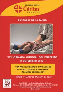 Afiche de las jornadas de Pastoral de la Salud 2013