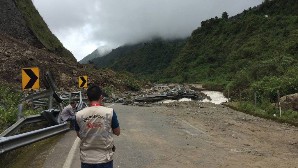 Cáritas Ecuador llega con asistencia humanitaria a las comunidades afectadas por los desbordamientos de los ríos Quindigua, Pilaló y San Pablo